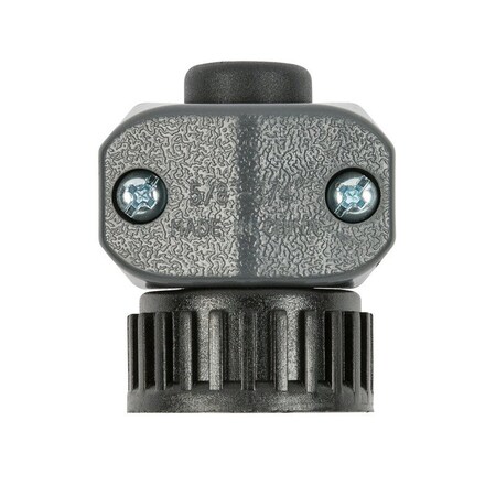 Fiskars Gilmour Heavy Duty 5/8 in. and 3/4 in. in. Plastic Threaded Female Hose Mender Clamp 801004-1002